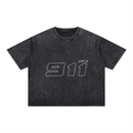 911 GT3 Racing Mineral Wash Boxy Cotton T-Shirt