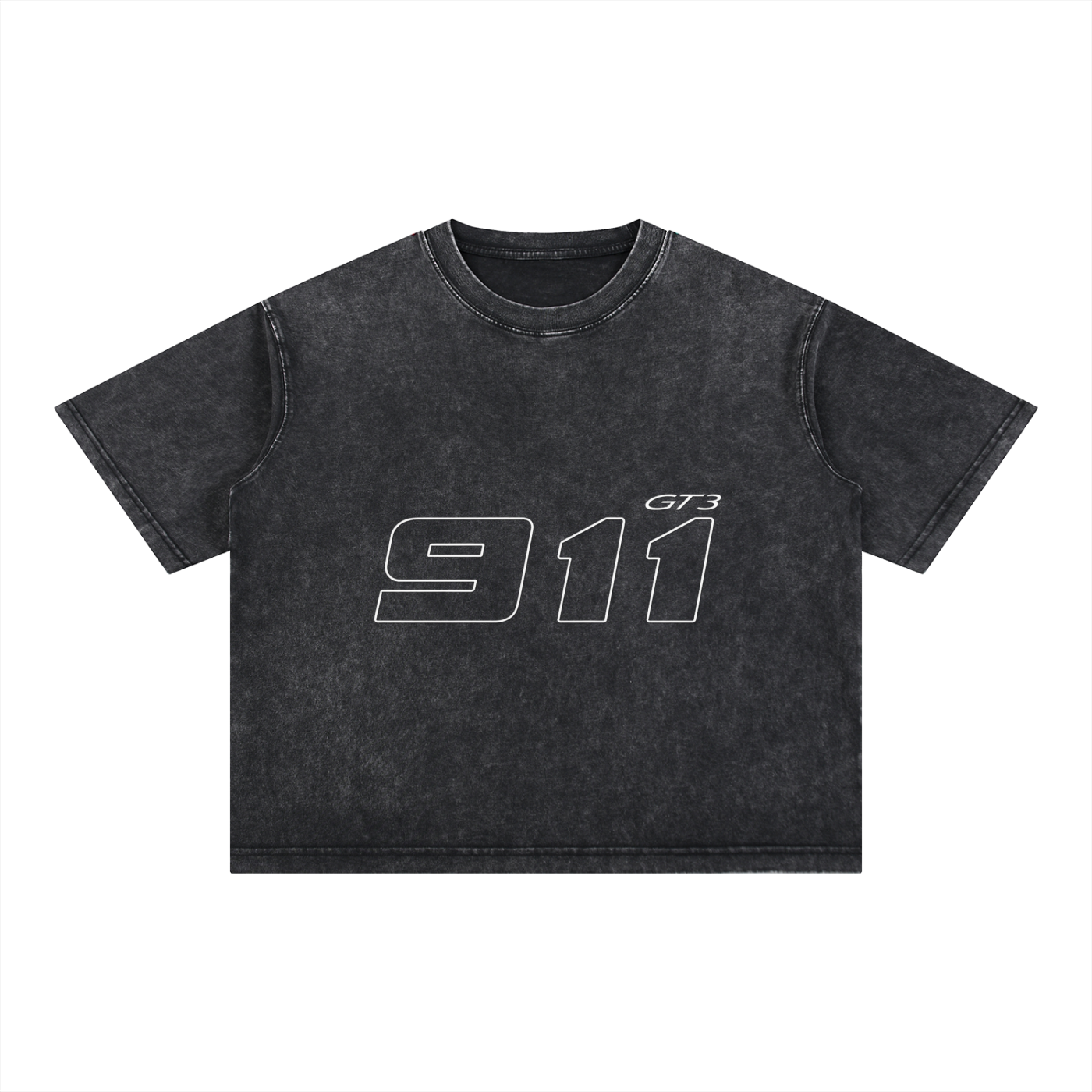 911 GT3 Racing Mineral Wash Boxy Cotton T-Shirt